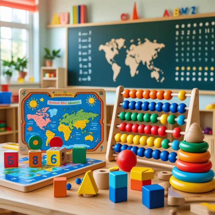 The image preview displays a children's learning toy that is a flip calendar for learning numbers. It features colorful pages with numbers, illustrations of animals, and the numbers range from 1 to 18.