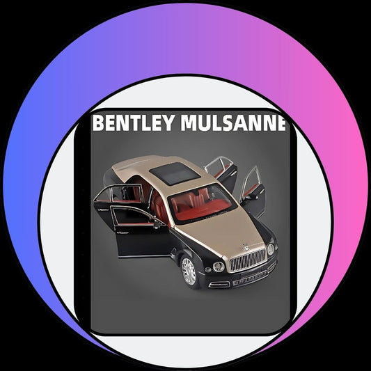 1:24 Bentley Mulsanne Alloy Die-Cast Model Car With Sound & Light