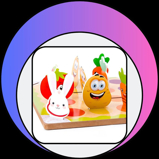 2 in 1 Don’t Take My Tomatoes Puzzle Play Educational Game For Kids