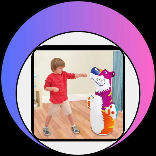 3D Tear Proof Inflatable Leak Proof Punching Bag For Kids