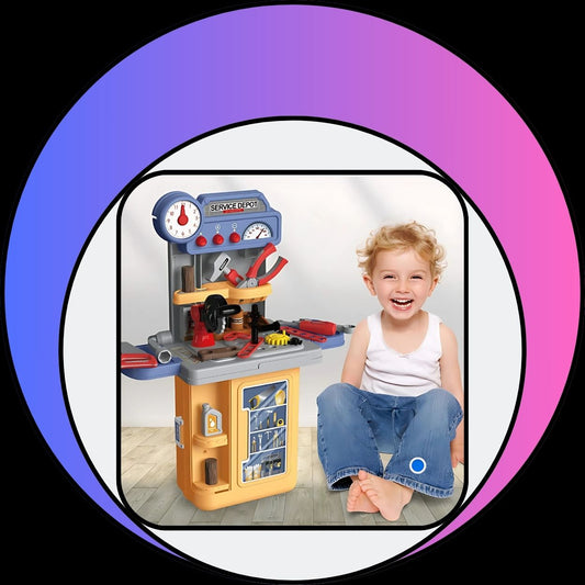 3 In 1 Carpenter Engineer Role-Play Suitcase 39 Pcs Simulation Pretend Playset For Toddlers