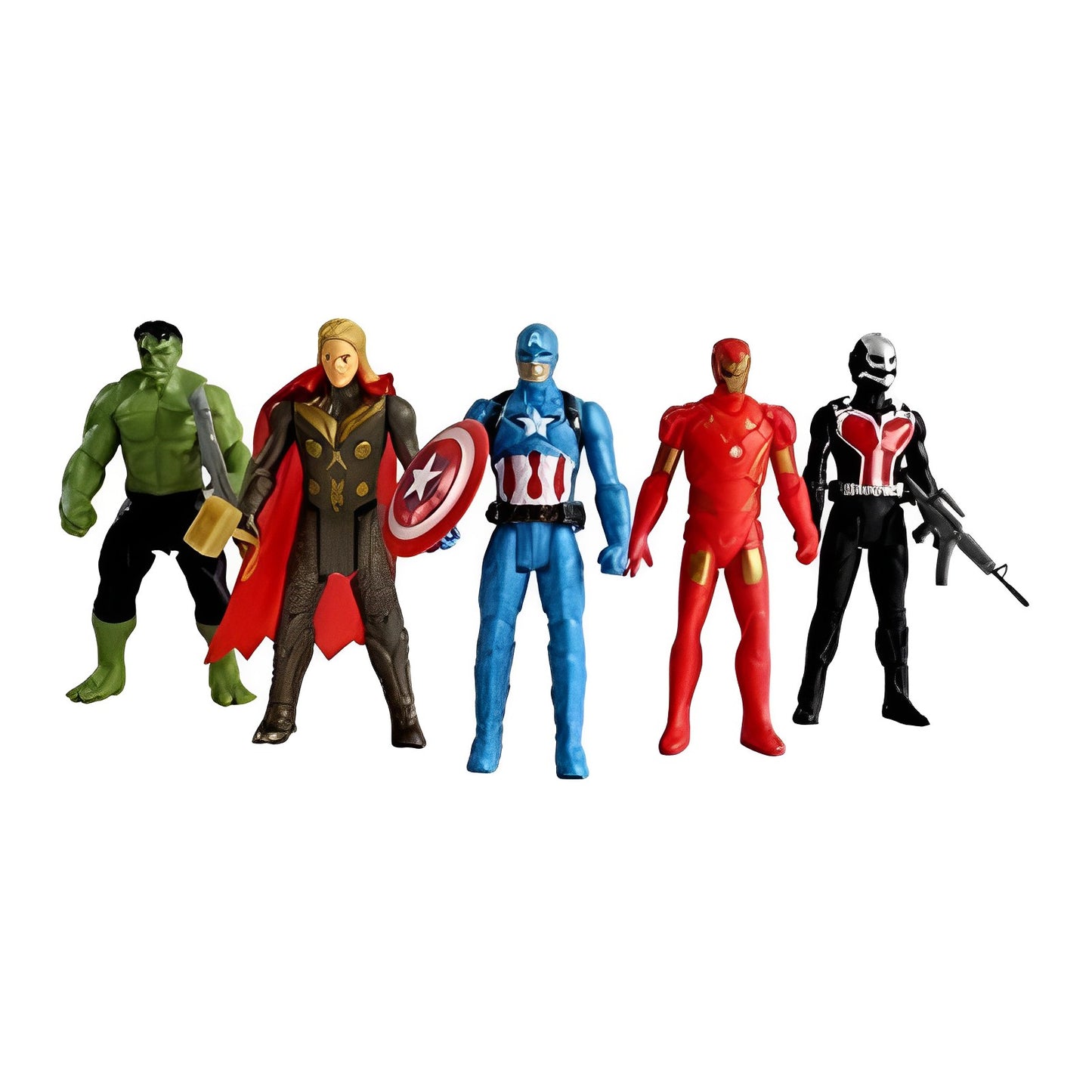 Colorful Justice Avengers Super Heroes 4 in 1 Action Figure Toy for Kids