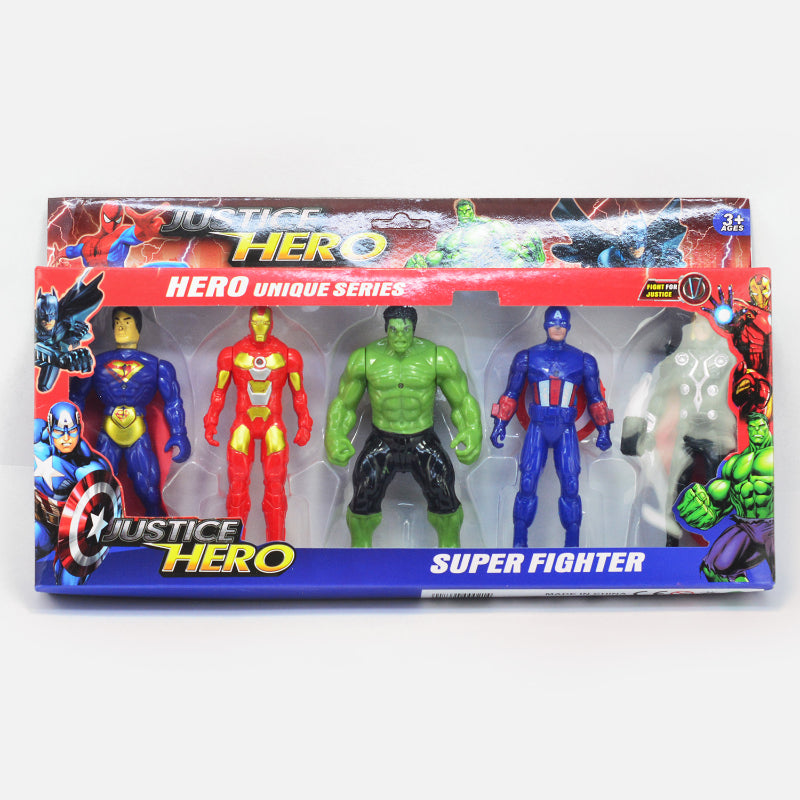 Colorful Justice Avengers Super Heroes 4 in 1 Action Figure Toy for Kids