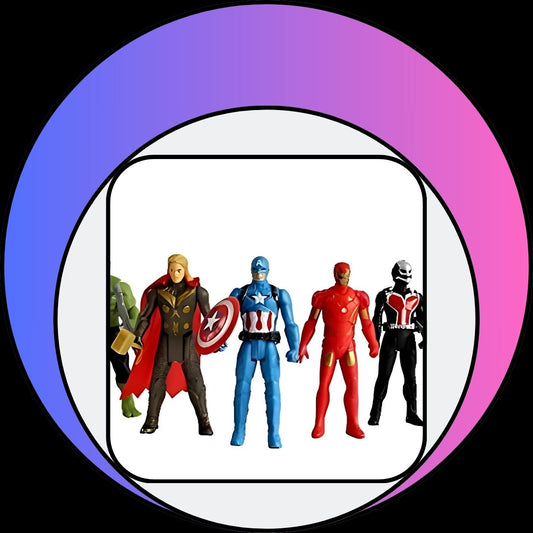 Colorful Justice Avengers Super Heroes 4 in 1 Action Figure Toy for Kids