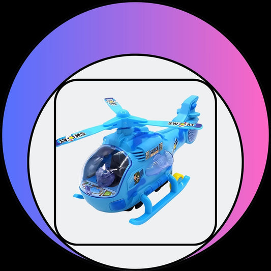 Electric Fighter Aircraft Children Music Flashing Wing Rotation Helicopter Toy For Kids