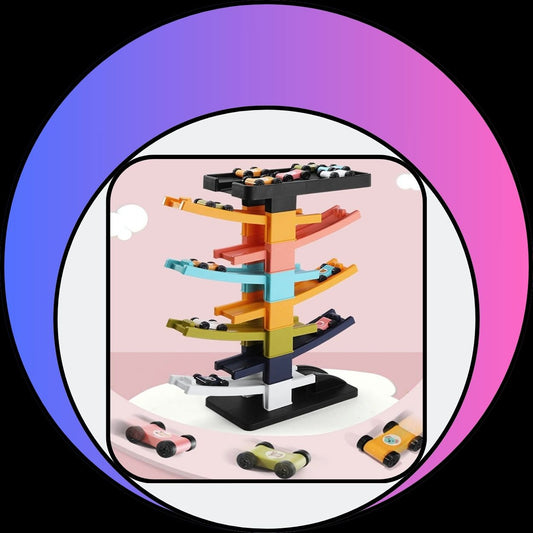 Gliding Ramp Racing Model Car Toy Set For Kidss