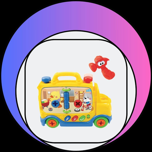 Interactive Tool Truck Toys with 3 Play Modes, Light Up Buttons and Music for Kids