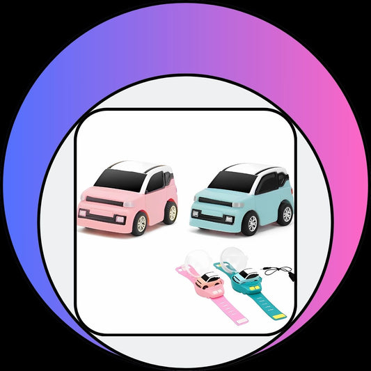 Mini 2.4g Rechargeable Remote Controlled Wristwatch Car Toy For Kids