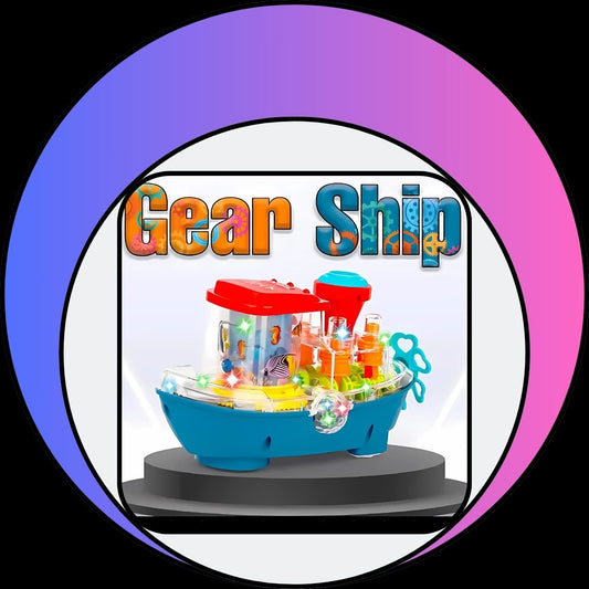 Underwater Symphony Transparent Musical Land Ship Toy With Dazzling Lights