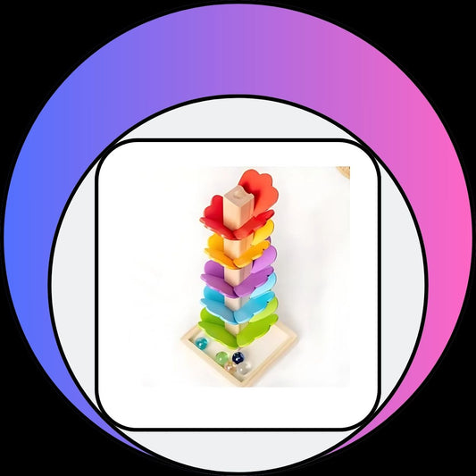Wooden Fallen Leaves and Marbles Toys