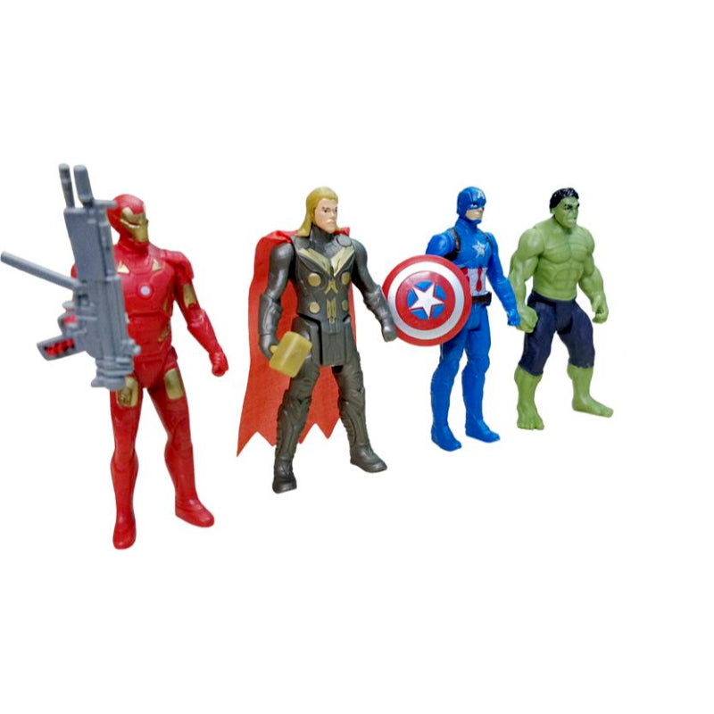 Colorful Justice Avengers Super Heroes 4 in 1 Action Figure Toy for Kids